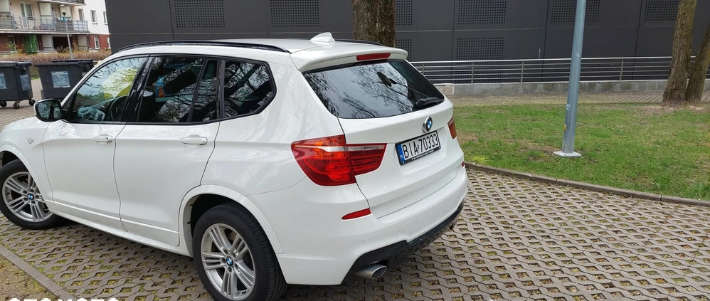 BMW X3 cena 68900 przebieg: 238323, rok produkcji 2013 z Białystok małe 436